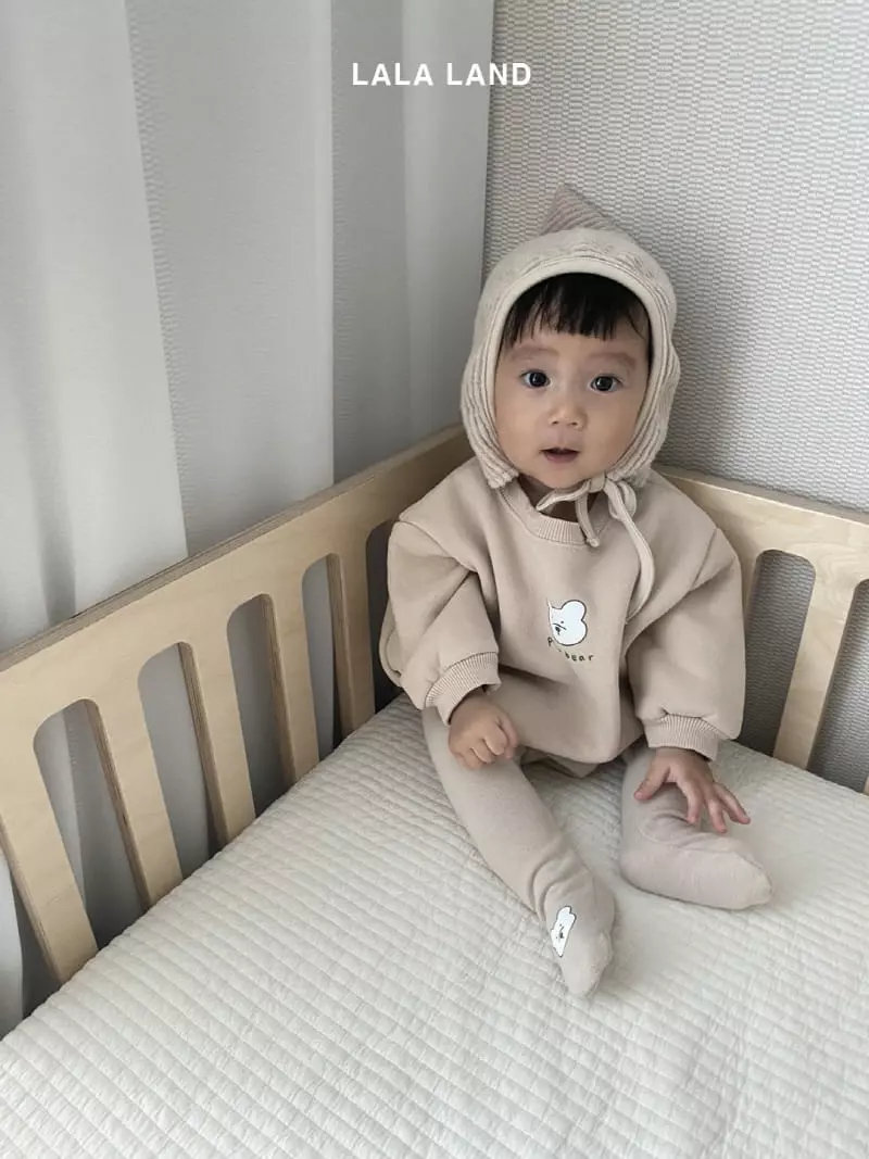 Lalaland - Korean Baby Fashion - #babyfever - Bebe Turtleneck Bear Bodysuit - 9