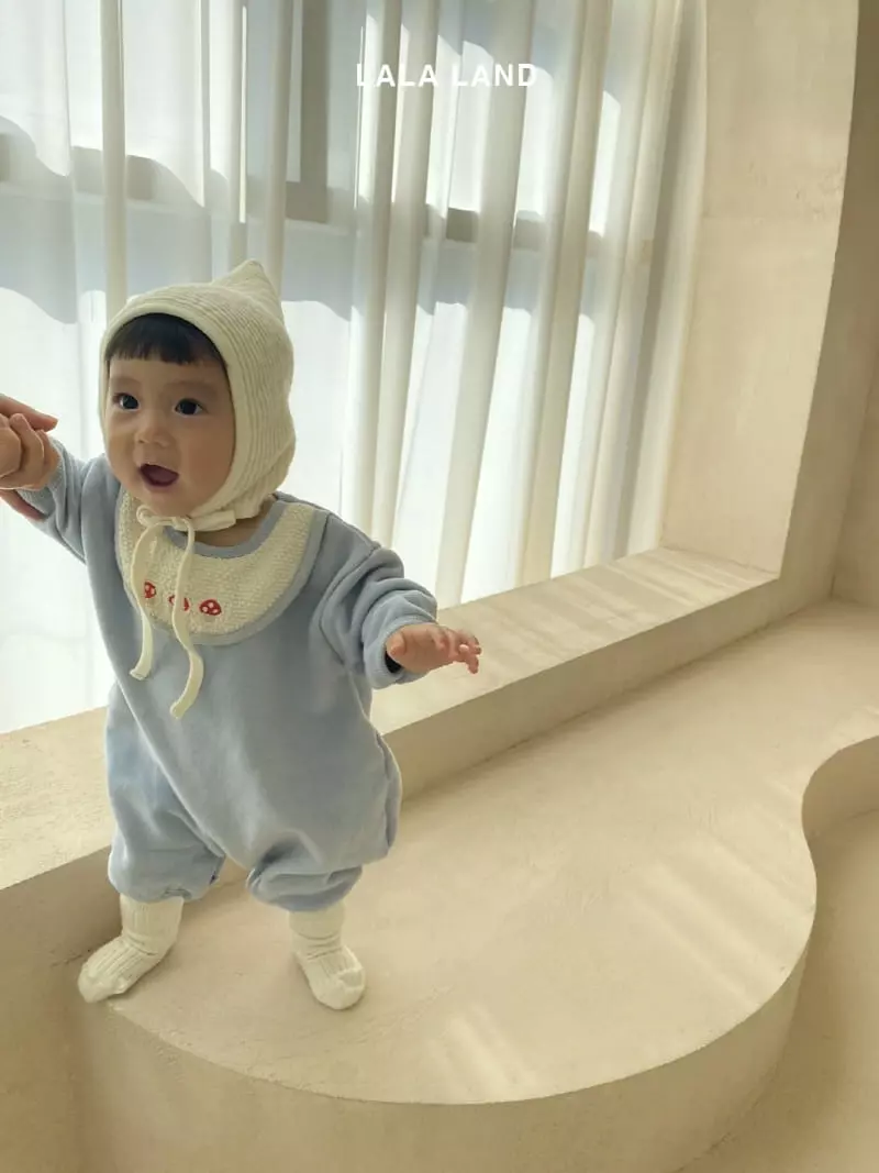 Lalaland - Korean Baby Fashion - #babygirlfashion - Beeb Mushroom Bib Bodysuit - 11