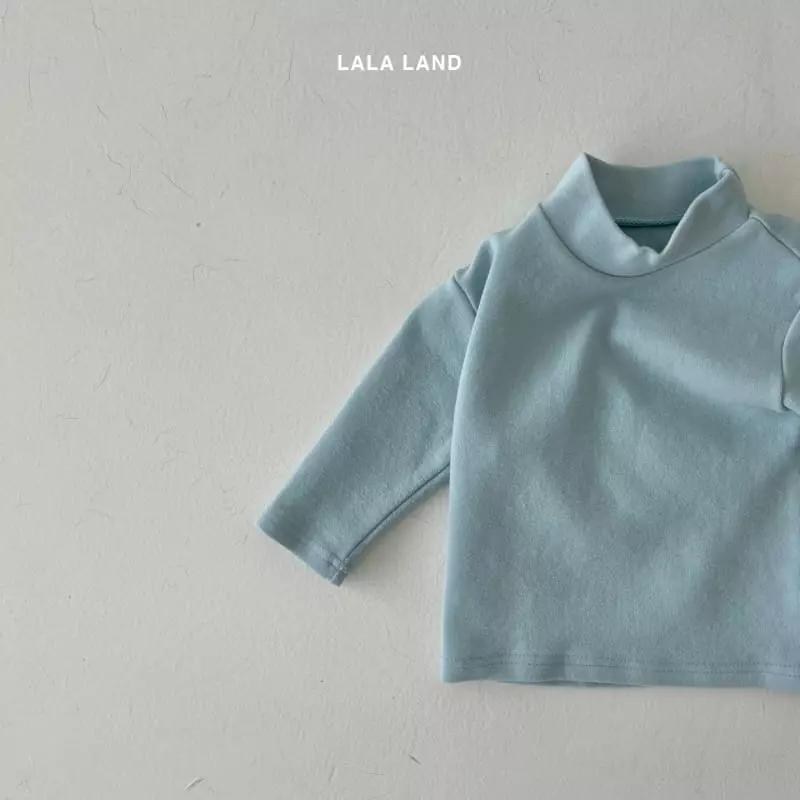 Lalaland - Korean Baby Fashion - #babygirlfashion - Bebe Half Neck Tee - 6