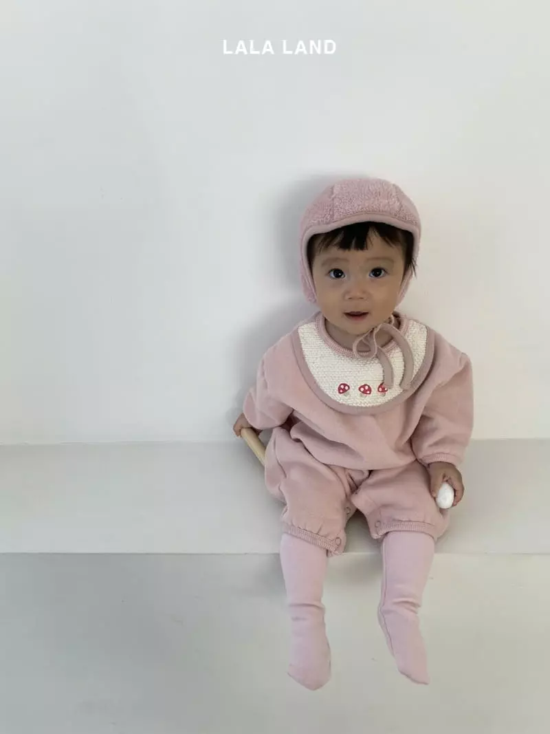 Lalaland - Korean Baby Fashion - #babylifestyle - Beeb Mushroom Bib Bodysuit - 12