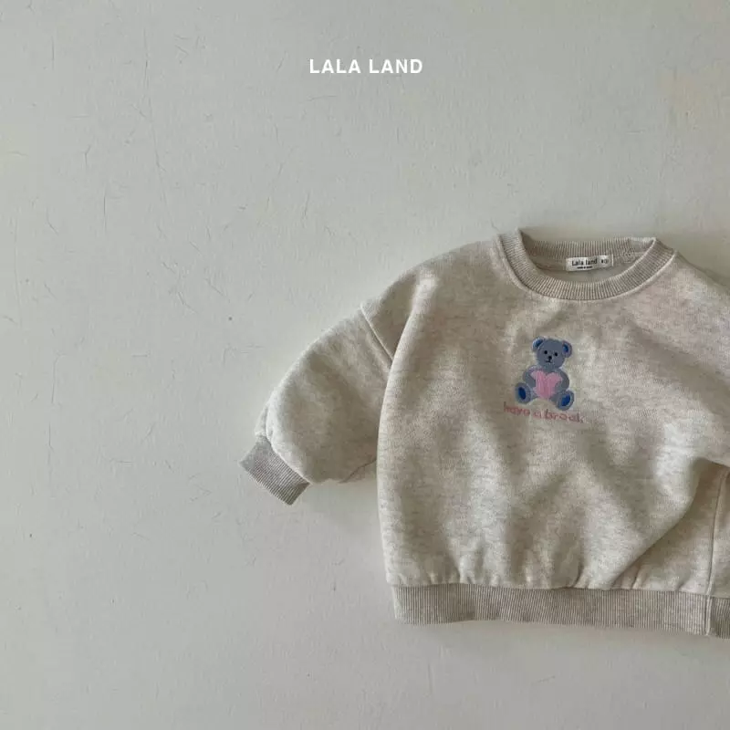 Lalaland - Korean Baby Fashion - #babylifestyle - Beeb Heart Bear Top Bottom Set - 9