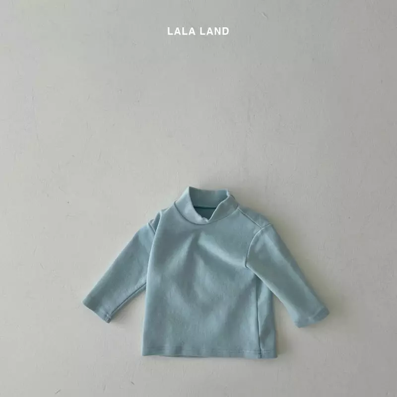 Lalaland - Korean Baby Fashion - #babylifestyle - Bebe Half Neck Tee - 7