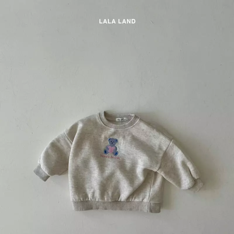 Lalaland - Korean Baby Fashion - #babyoninstagram - Beeb Heart Bear Top Bottom Set - 10