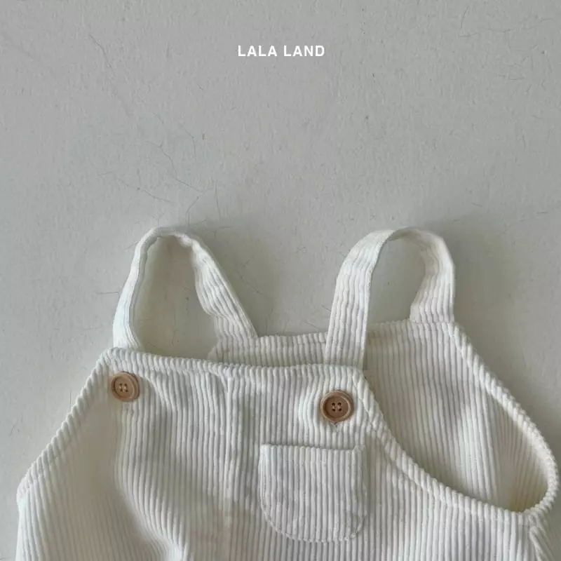 Lalaland - Korean Baby Fashion - #babyootd - Bebe Mini Pocket Dungarees - 8