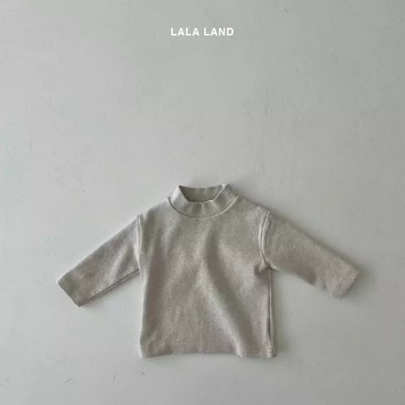 Lalaland - Korean Baby Fashion - #babyoutfit - Bebe Half Neck Tee - 10