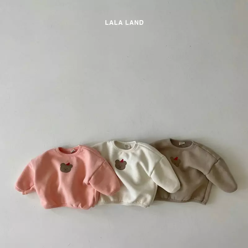 Lalaland - Korean Baby Fashion - #babyoutfit - Bebe Hat Piping Bear Sweatshirt