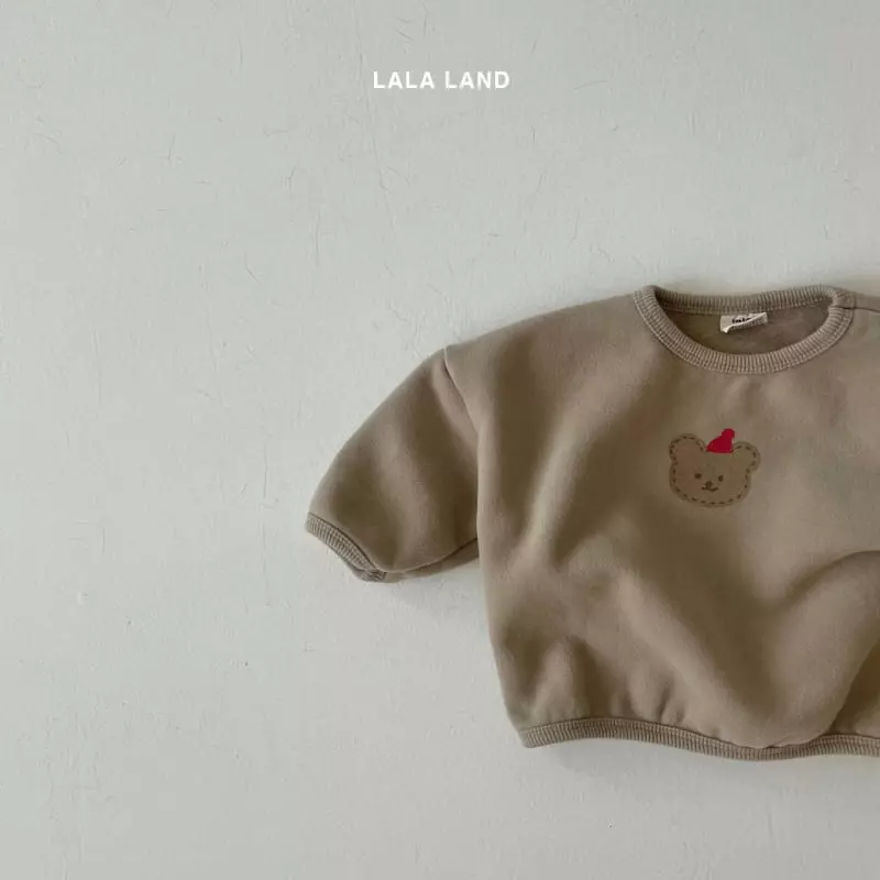 Lalaland - Korean Baby Fashion - #babywear - Bebe Hat Piping Bear Sweatshirt - 3