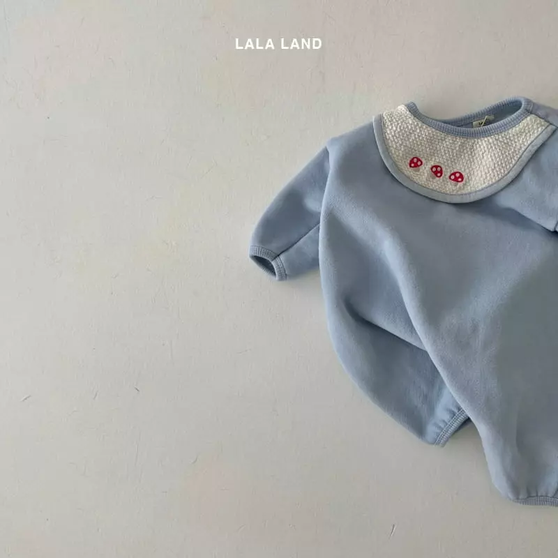 Lalaland - Korean Baby Fashion - #onlinebabyboutique - Beeb Mushroom Bib Bodysuit - 3