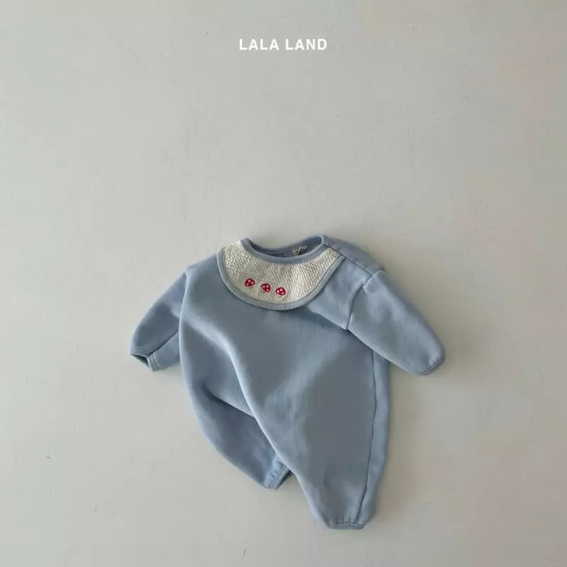 Lalaland - Korean Baby Fashion - #onlinebabyboutique - Beeb Mushroom Bib Bodysuit - 4