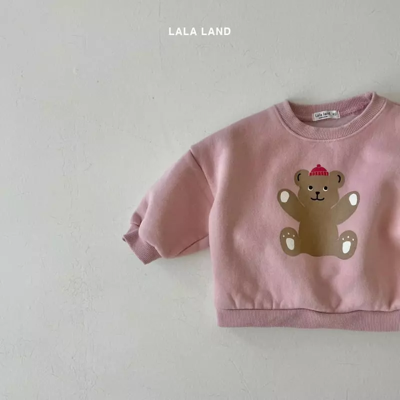 Lalaland - Korean Baby Fashion - #onlinebabyshop - Bebe Beanie Bear Sweatshirt - 3