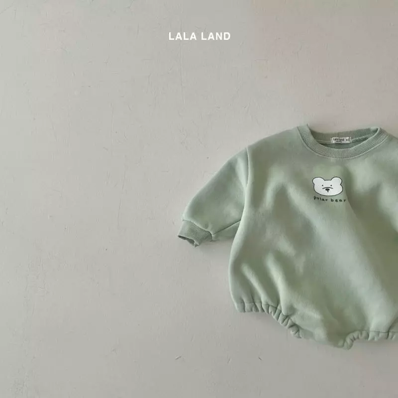 Lalaland - Korean Baby Fashion - #onlinebabyshop - Bebe Turtleneck Bear Bodysuit - 3