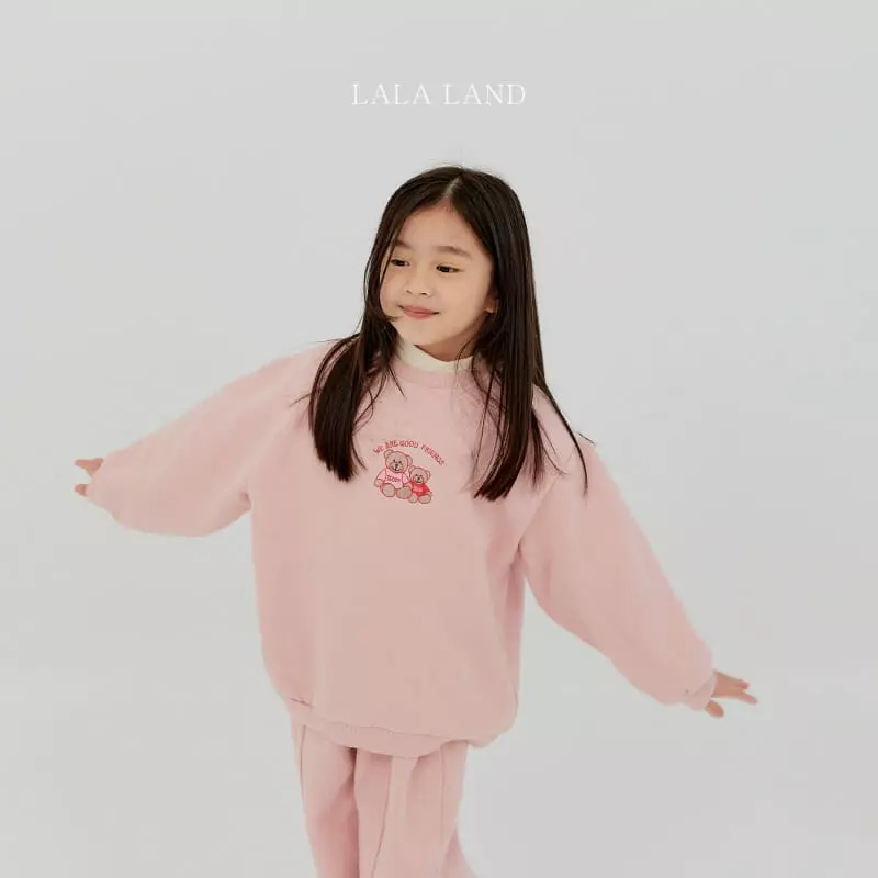 Lalaland - Korean Children Fashion - #Kfashion4kids - Bear Embroidery Sweatshirt - 12
