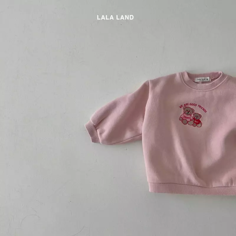Lalaland - Korean Children Fashion - #childofig - Bear Embroidery Sweatshirt - 3