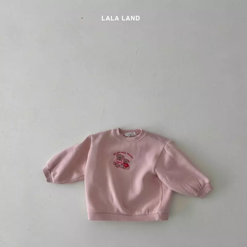 Lalaland - Korean Children Fashion - #childofig - Bear Embroidery Sweatshirt - 4