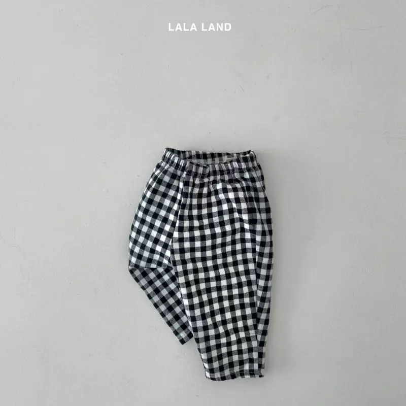 Lalaland - Korean Children Fashion - #childofig - Jue Jue Check Pants - 4