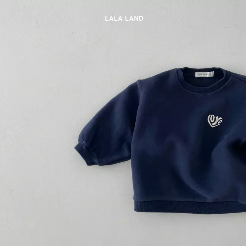Lalaland - Korean Children Fashion - #designkidswear - Heart Embrodiery Sweatshirt - 3
