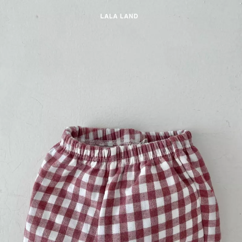 Lalaland - Korean Children Fashion - #designkidswear - Jue Jue Check Pants - 5