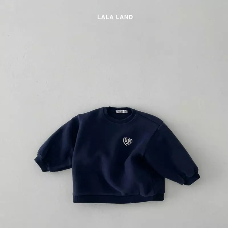 Lalaland - Korean Children Fashion - #designkidswear - Heart Embrodiery Sweatshirt - 4