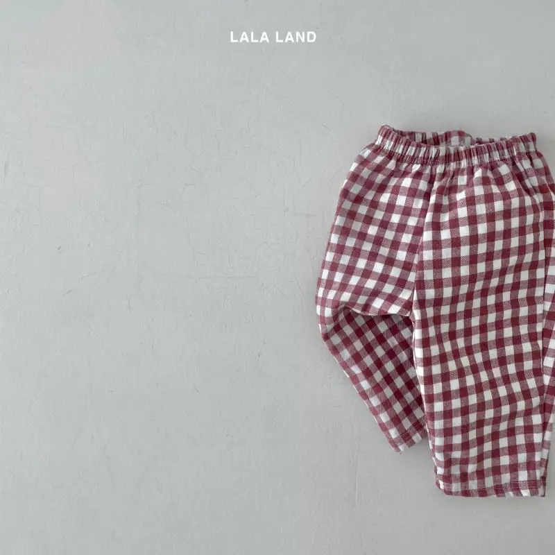 Lalaland - Korean Children Fashion - #discoveringself - Jue Jue Check Pants - 6