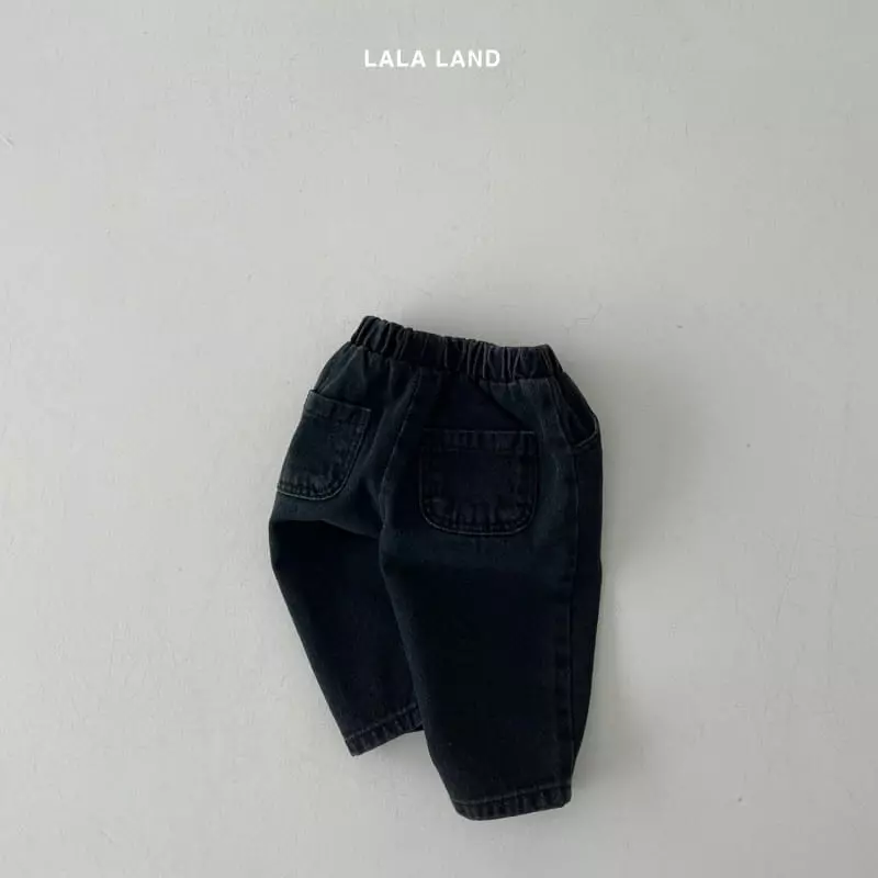 Lalaland - Korean Children Fashion - #discoveringself - Fleece Round Jeans - 3