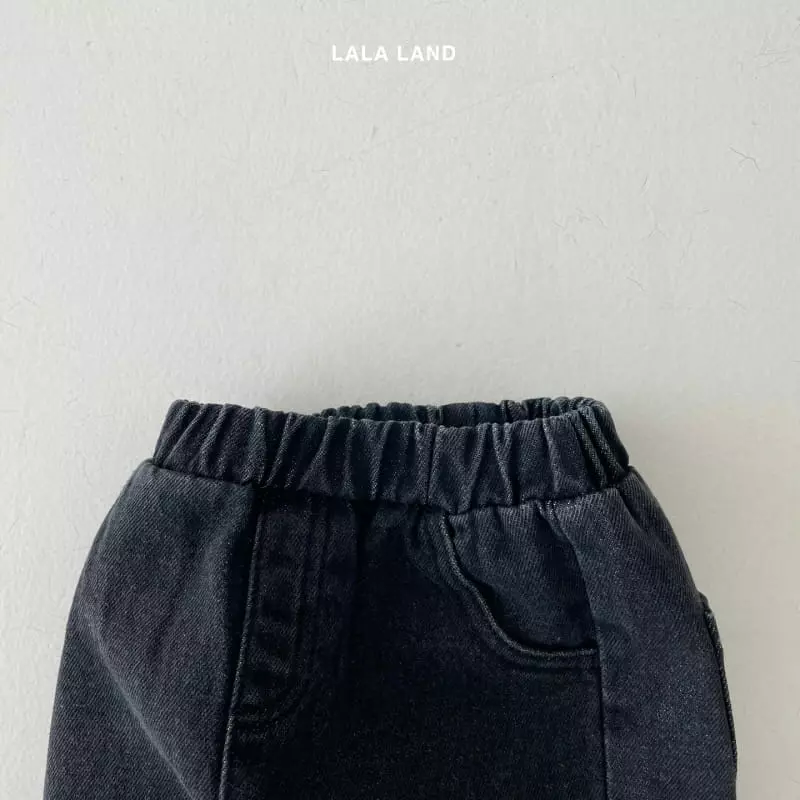 Lalaland - Korean Children Fashion - #discoveringself - Fleece Round Jeans - 4