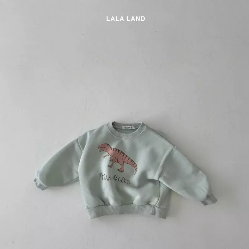 Lalaland - Korean Children Fashion - #kidsshorts - Dino Sweatshirt - 10