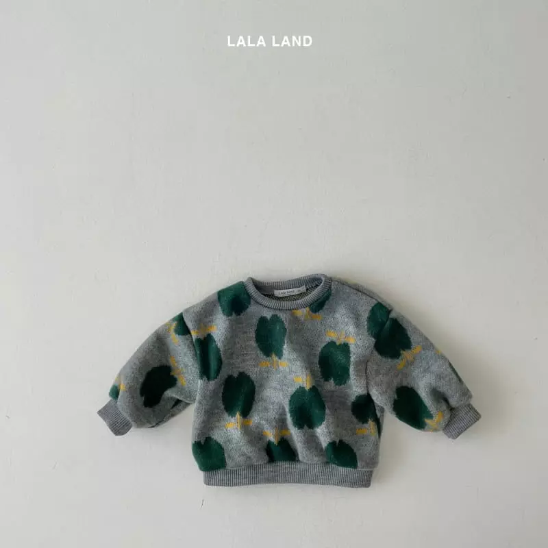 Lalaland - Korean Children Fashion - #fashionkids - Apple Knit Sweatshirt - 4