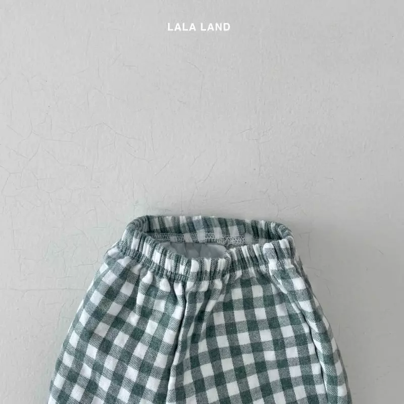 Lalaland - Korean Children Fashion - #kidsshorts - Jue Jue Check Pants - 8