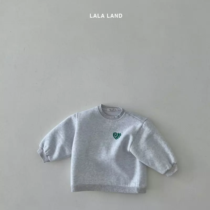 Lalaland - Korean Children Fashion - #kidsstore - Heart Embrodiery Sweatshirt - 7