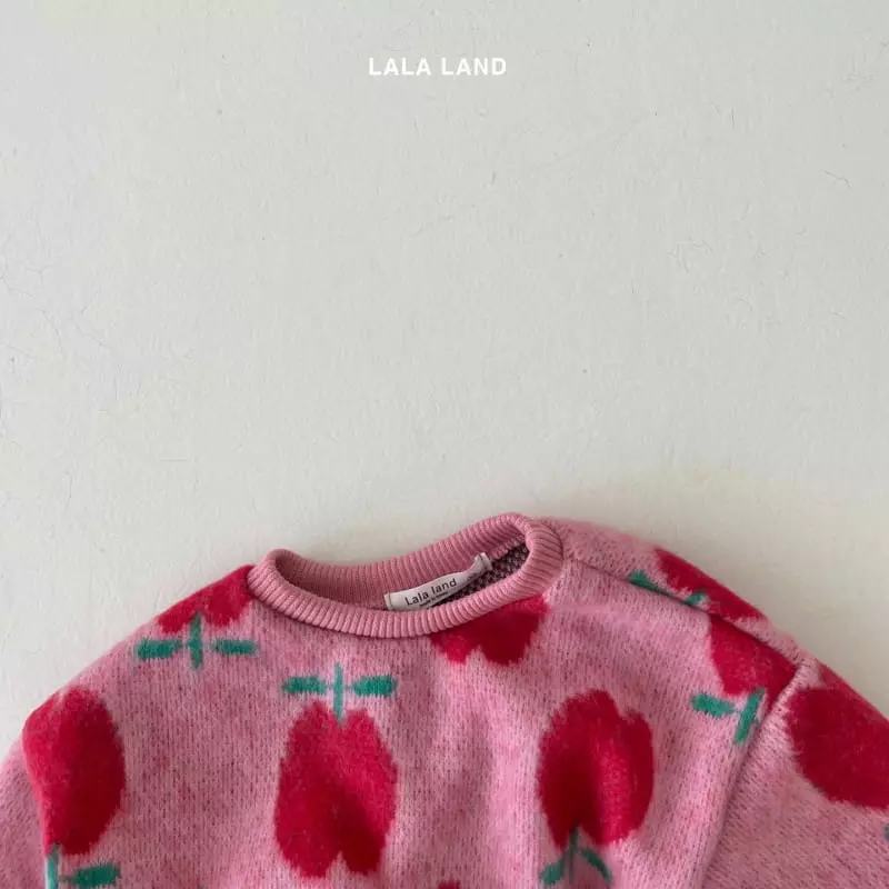 Lalaland - Korean Children Fashion - #kidsstore - Apple Knit Sweatshirt - 5