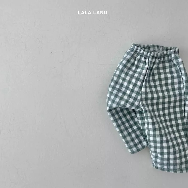 Lalaland - Korean Children Fashion - #kidsstore - Jue Jue Check Pants - 9