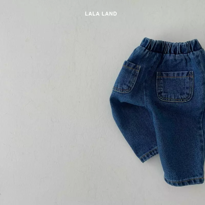 Lalaland - Korean Children Fashion - #kidsstore - Fleece Round Jeans - 6