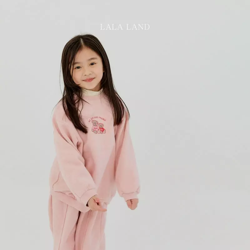 Lalaland - Korean Children Fashion - #kidzfashiontrend - Bear Embroidery Sweatshirt - 11