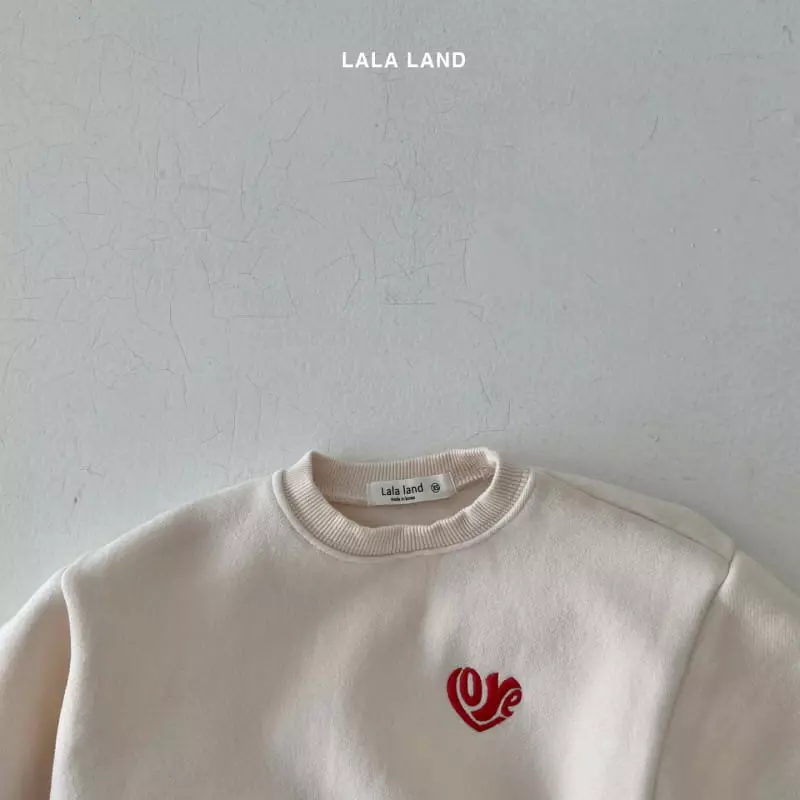 Lalaland - Korean Children Fashion - #kidzfashiontrend - Heart Embrodiery Sweatshirt - 8