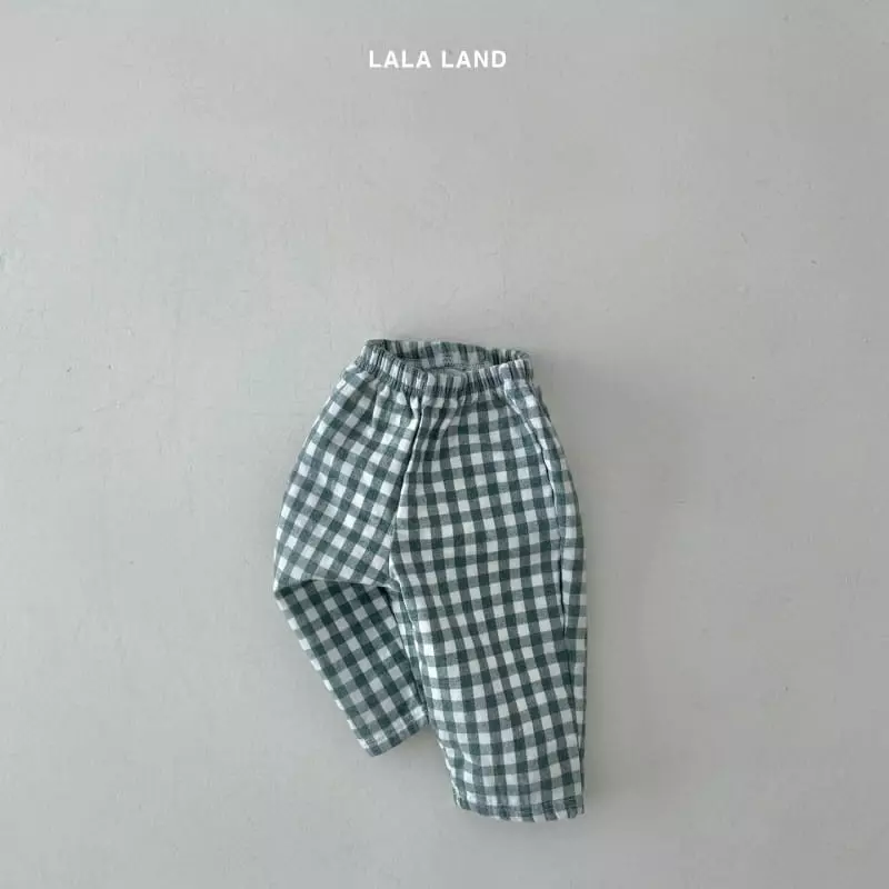 Lalaland - Korean Children Fashion - #kidzfashiontrend - Jue Jue Check Pants - 10