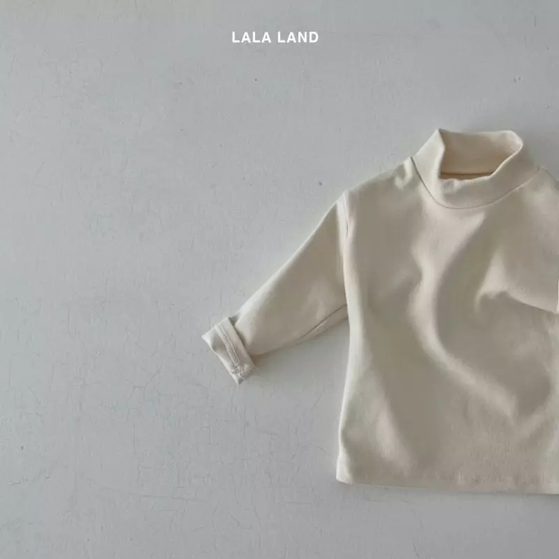 Lalaland - Korean Children Fashion - #littlefashionista - Half Turtleneck Tee - 12