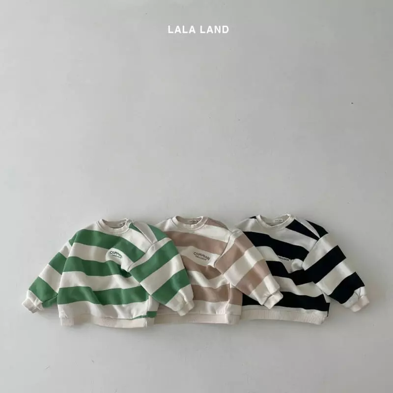 Lalaland - Korean Children Fashion - #littlefashionista - Big Stripes Sweatshirt