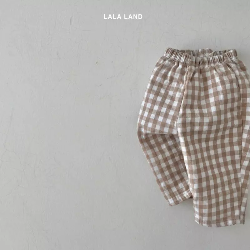 Lalaland - Korean Children Fashion - #littlefashionista - Jue Jue Check Pants - 12