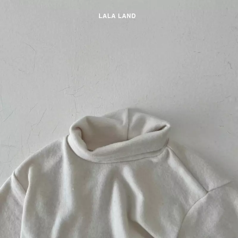 Lalaland - Korean Children Fashion - #magicofchildhood - Butter Long Turtleneck Tee - 8