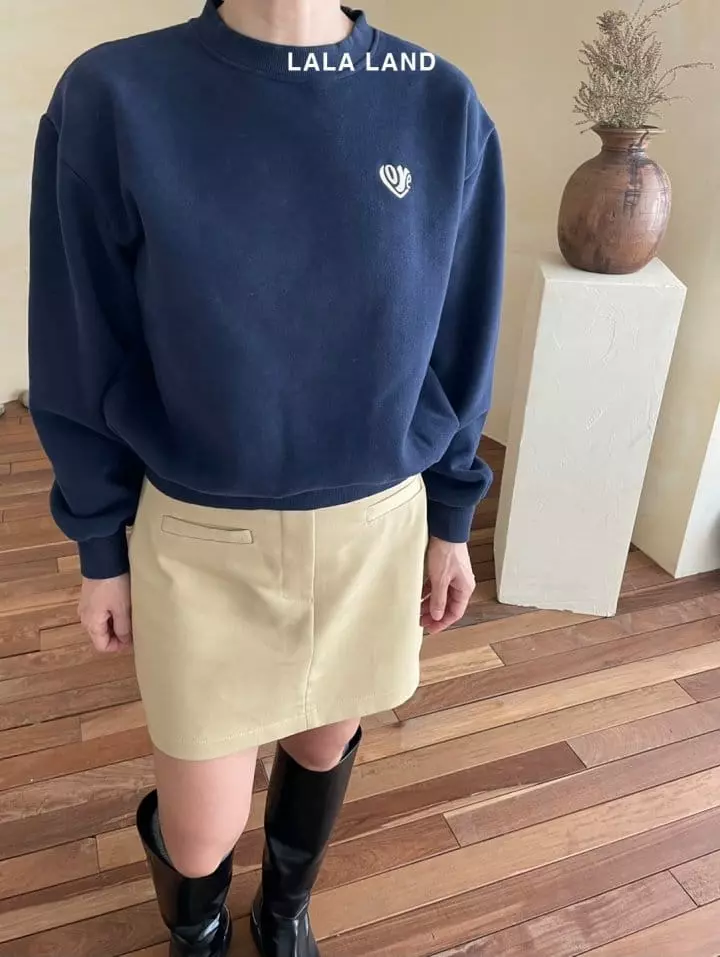 Lalaland - Korean Children Fashion - #minifashionista - Heart Embrodiery Sweatshirt - 12