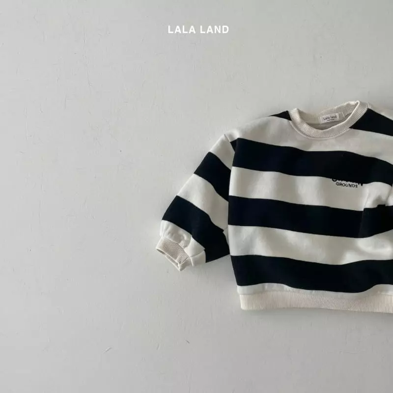 Lalaland - Korean Children Fashion - #minifashionista - Big Stripes Sweatshirt - 3