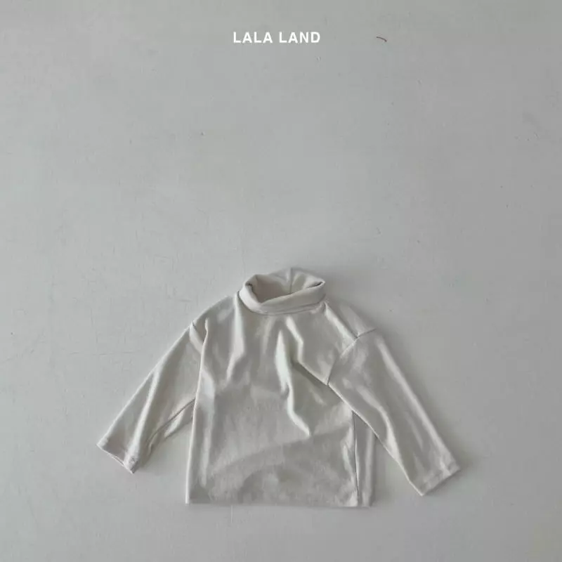 Lalaland - Korean Children Fashion - #prettylittlegirls - Butter Long Turtleneck Tee - 10