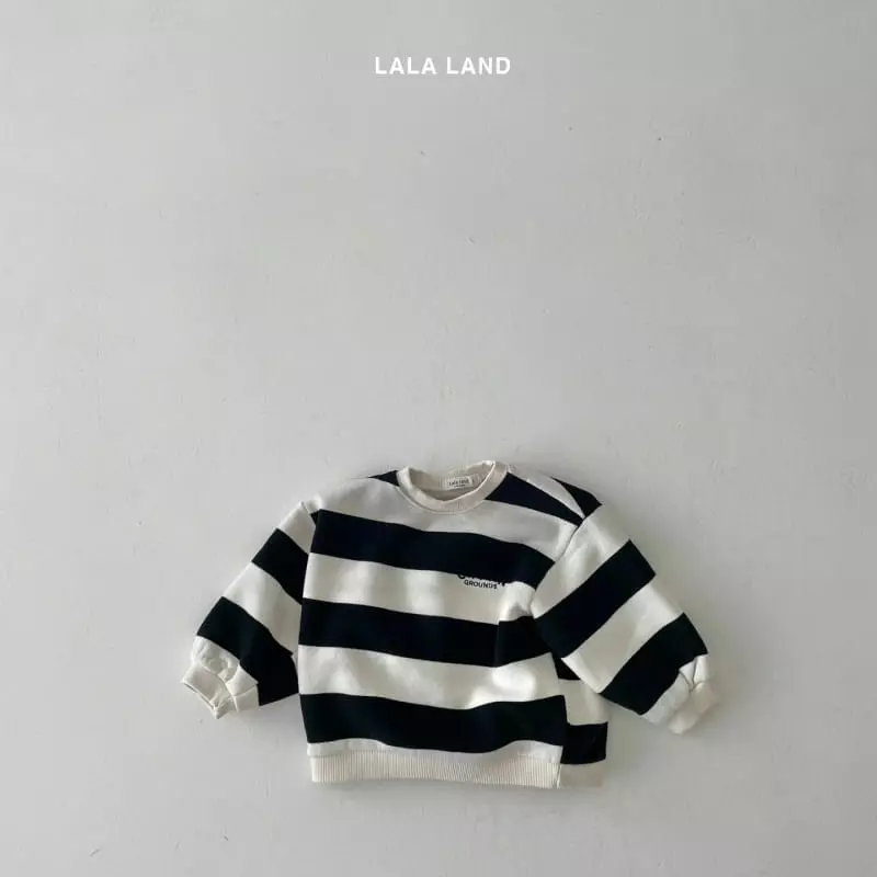 Lalaland - Korean Children Fashion - #minifashionista - Big Stripes Sweatshirt - 4