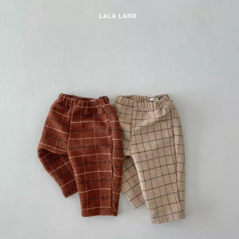 Lalaland - Korean Children Fashion - #prettylittlegirls - Mosic Check Pants