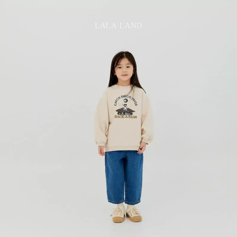 Lalaland - Korean Children Fashion - #prettylittlegirls - Fleece Round Jeans - 12