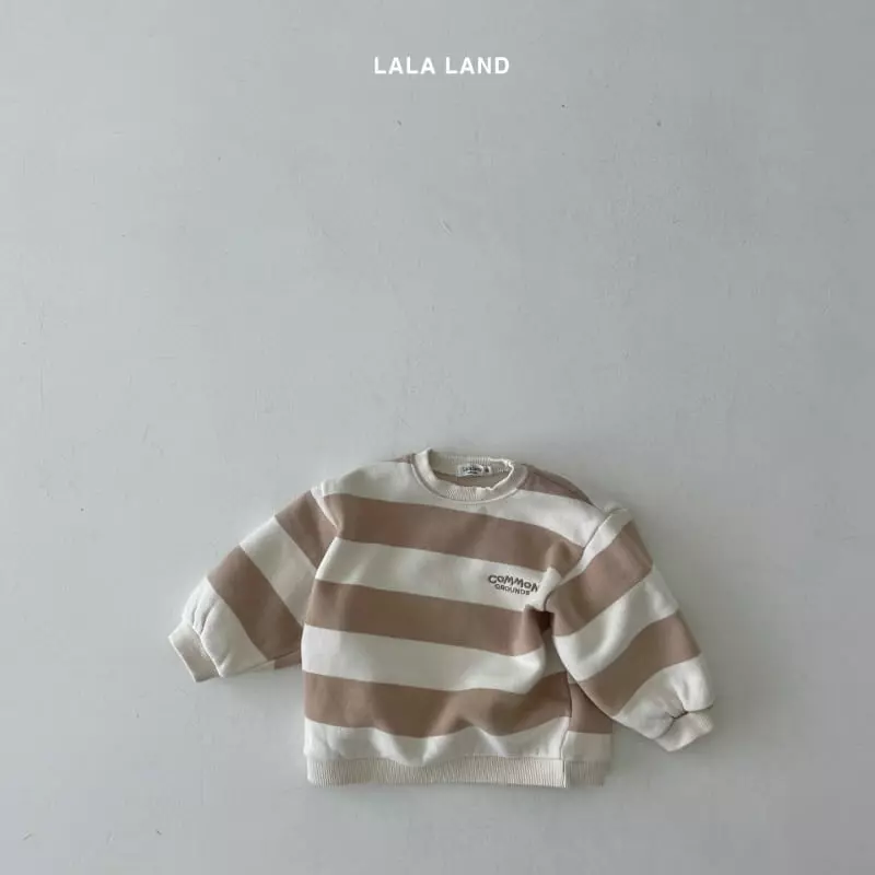 Lalaland - Korean Children Fashion - #stylishchildhood - Big Stripes Sweatshirt - 7
