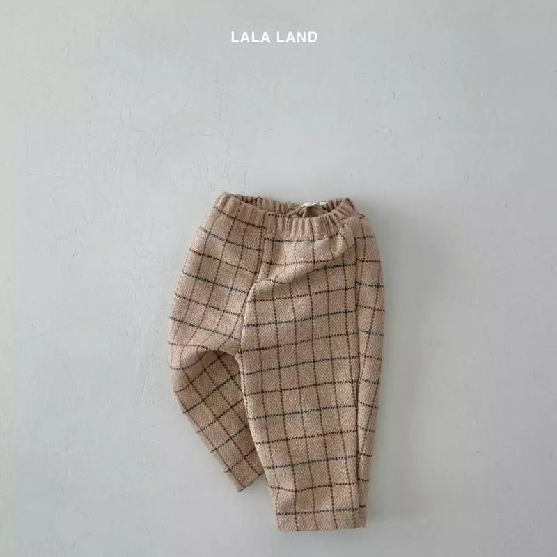 Lalaland - Korean Children Fashion - #toddlerclothing - Mosic Check Pants - 4