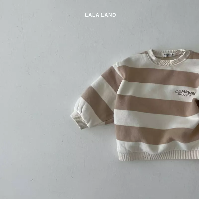 Lalaland - Korean Children Fashion - #toddlerclothing - Big Stripes Sweatshirt - 6