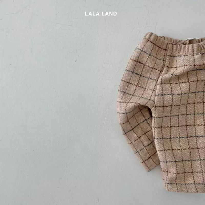 Lalaland - Korean Children Fashion - #toddlerclothing - Mosic Check Pants - 3