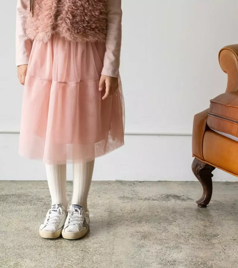 Le Bev - Korean Children Fashion - #Kfashion4kids - Gold Band Skirt - 5